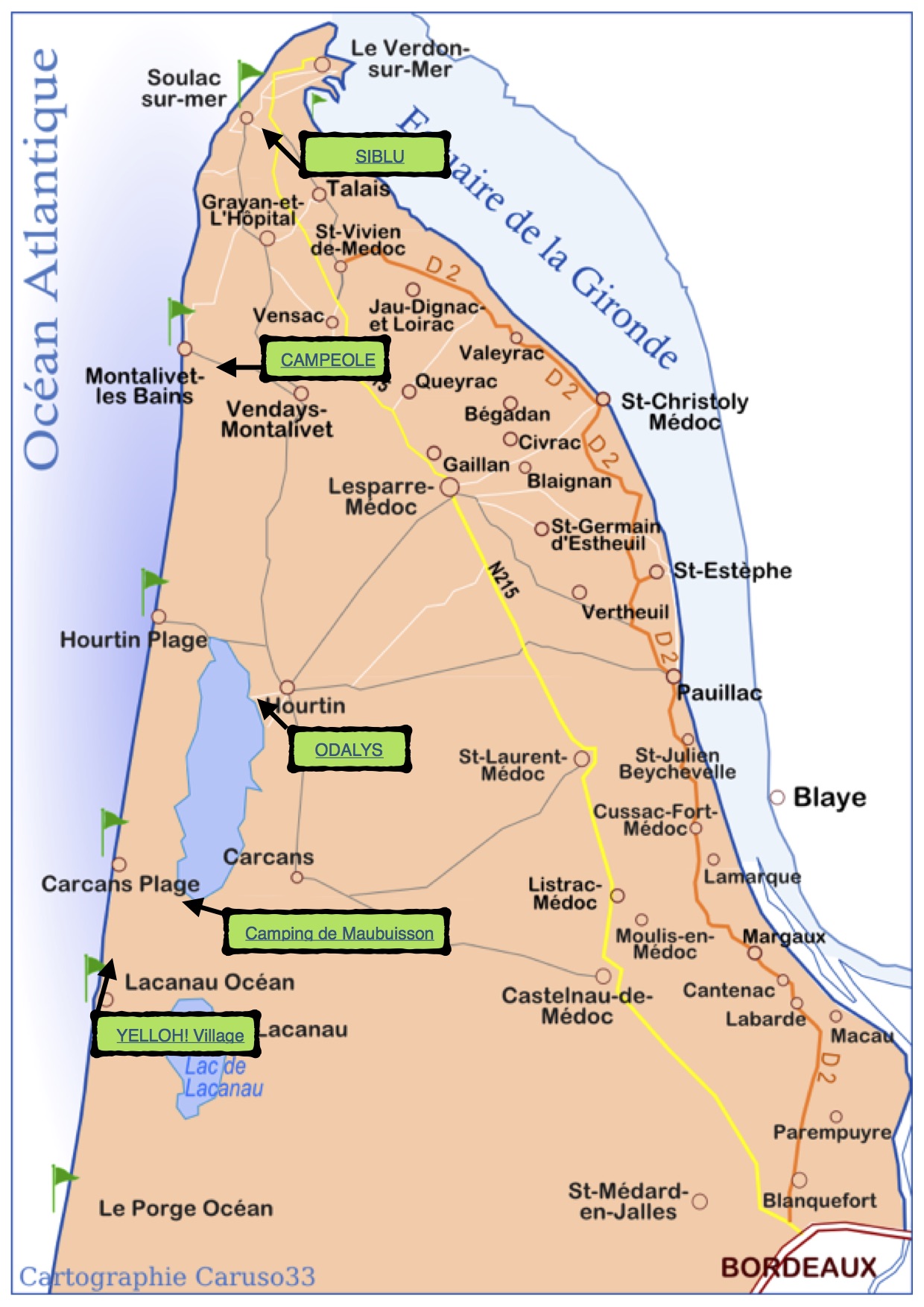 carte du médoc carte médoc offres partenaires   Marathon du Médoc